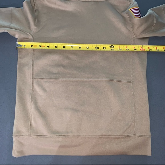 MIAMI DOLPHINS NFL ONFIELD KIDS HOODIE SALUTE TO SERVICE AMERICA PROUD 140-150cm - Picture 11 of 11